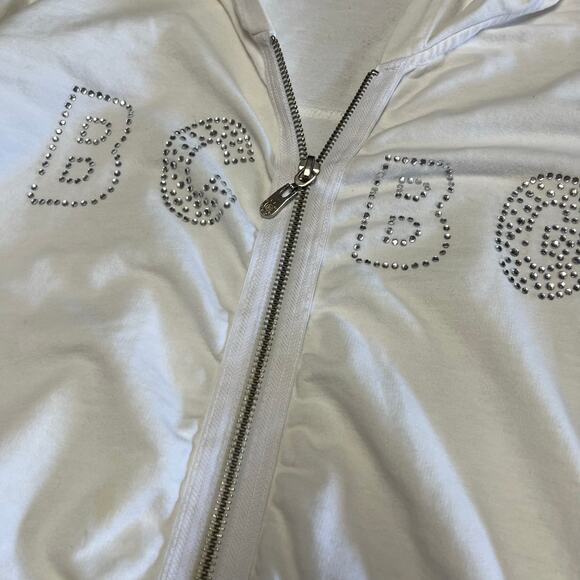BCBG Y2k Embellished Zip Up Hoodie - Picture 3 of 9